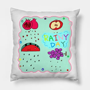 Rainy Day, Fruit Seed Rain Pillow