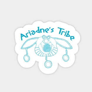 Ariadne's Tribe Official Logo in Aegean Blue Magnet