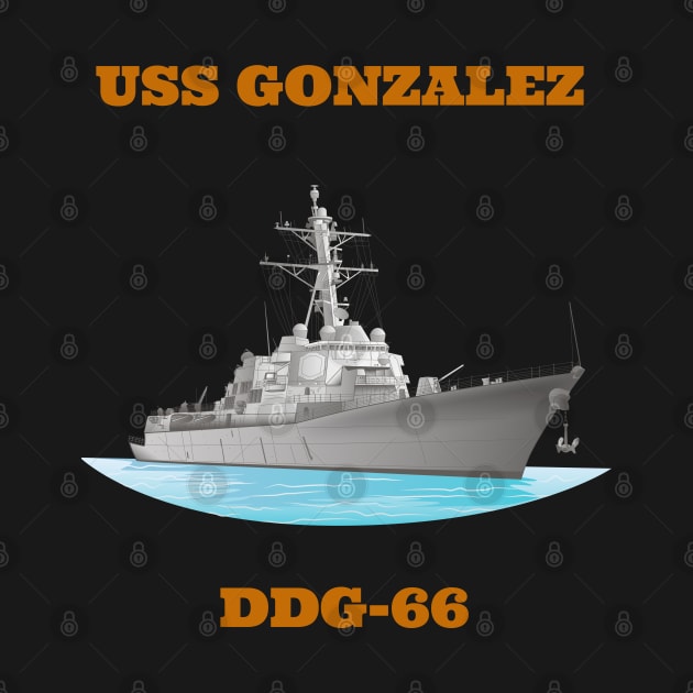 Gonzales DDG-66 Destroyer Ship by woormle