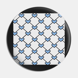 blue and white diamond pattern Pin