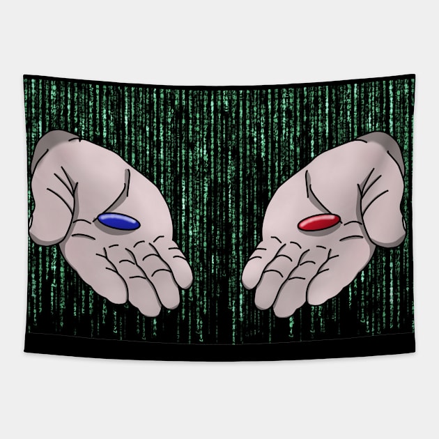 Do you want the red or the blue pill? Tapestry by thearkhive