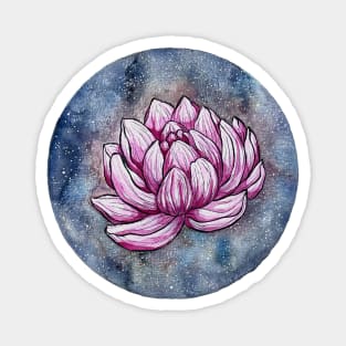 Lotus Flower Galaxy Magnet