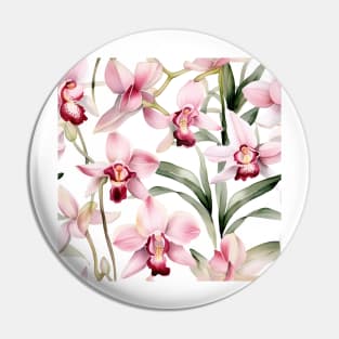 Watercolor Orchid Pattern 4 Pin