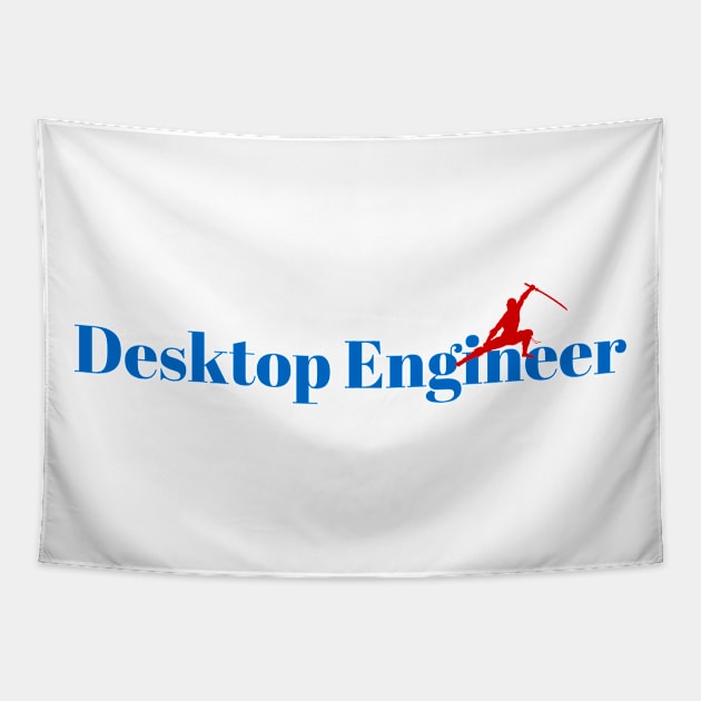 The Desktop Engineer Ninja Tapestry by ArtDesignDE