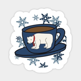 Polar Bear Cafe Magnet