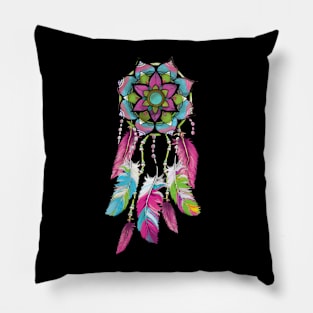 Inspirational DREAM CATCHER T-SHIRT TEAL & PINK DREAM CATCHER Pillow