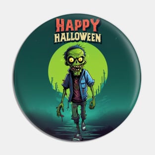 The Walking Zombie (Happy Halloween) Pin