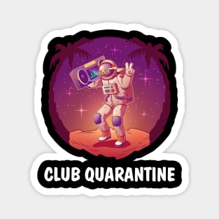 Dancing astronaut or spaceman character in space suit and sunglasses Magnet