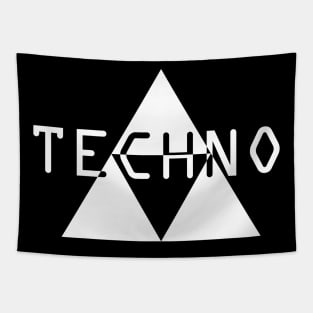 Techno Music Sign Tapestry