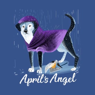 Raincoat puppy an April angel #1 T-Shirt