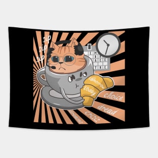 Embrace the Existential Dread Crisis Cat Tapestry