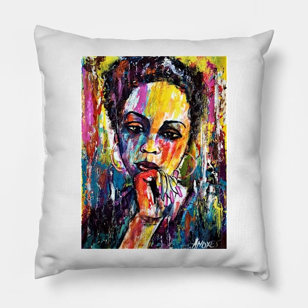 Rhianna the teacher Pillow by amoxes