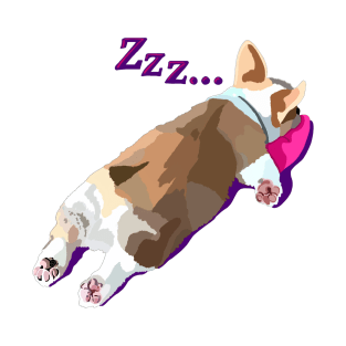 Corgi is sleeping T-Shirt