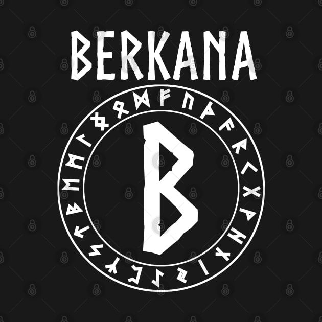 Berkana Ancient Norse Rune by AgemaApparel