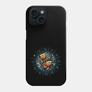 ZODIAC Pisces - Astrological PISCES - PISCES - ZODIAC sign - Van Gogh style - 3 Phone Case