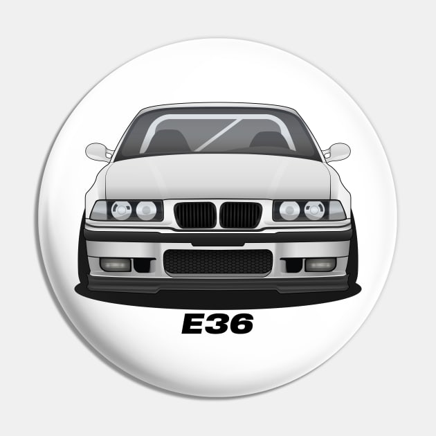 White E36 Pin by turboosted