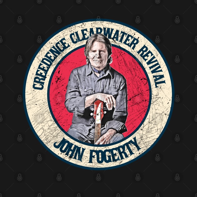 Retro Style Fan Art Design John Fogerty by rido public