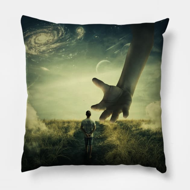 Planet of Giants Pillow by psychoshadow