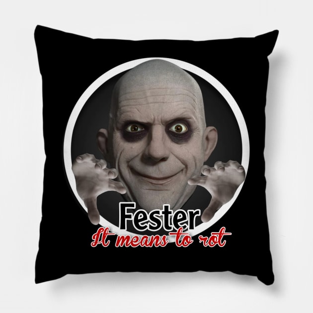 Addams Family - Fester Pillow by Zbornak Designs