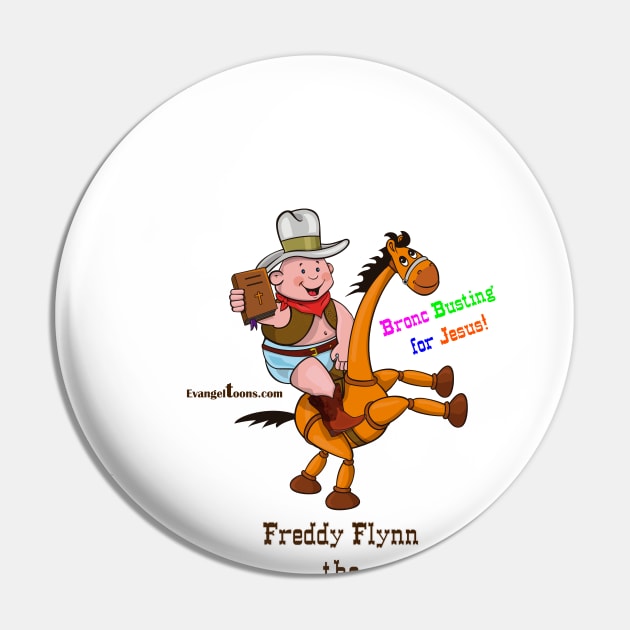 Fat Baby Cowboy Bronc Busting for Jesus! (colored text) Pin by Evangeltoons