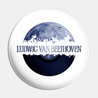 Ludwig van Beethoven blue moon vinyl Pin