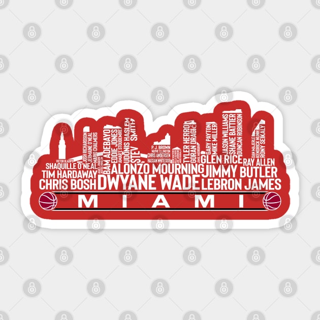 Miami Basketball Team All Time Legends, Miami City Skyline