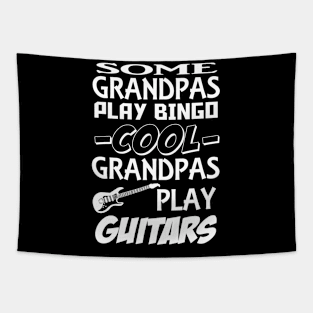 Some Grandpa Play Bingo Cool Grandpa Play Guitars Tapestry