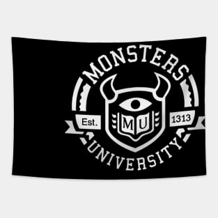 White Monster University Tapestry