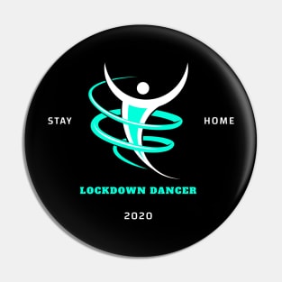 Corona Virus 2020 Lockdown Dancer Green/White Pin