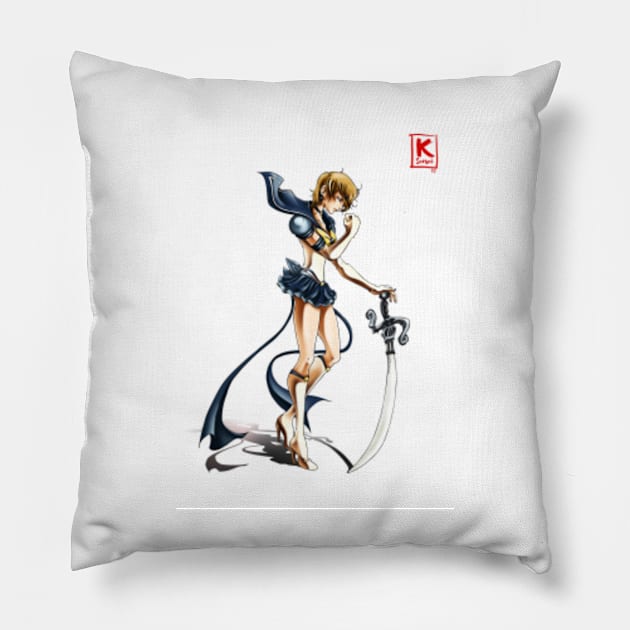 The Lost Artworks - Super sailor Uranus by K Sensei Pillow by The K Sensei