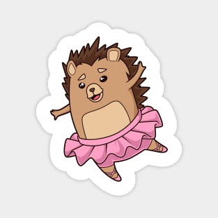 Cartoon hedgehog dancing ballet - ballerina Magnet