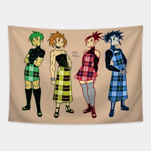 Plaid Seasons Tapestry