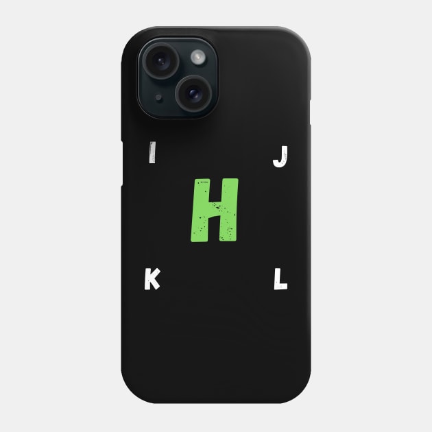 letter H Phone Case by Bayane