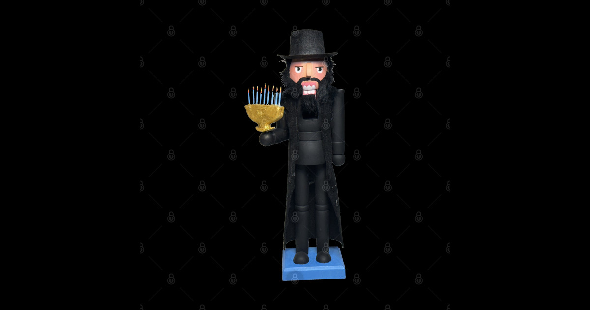 Rabbi nutcracker Jewish Gift Sticker TeePublic