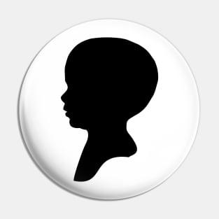 Little Boy Silhouette Pin