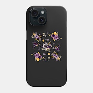 Watercolor Floral |  Purple Peonies and Roses Phone Case