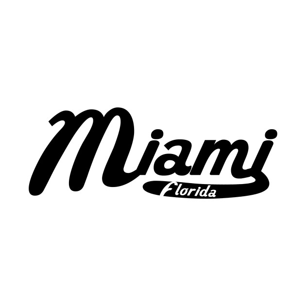 Miami Florida Vintage Logo - Miami - T-Shirt | TeePublic