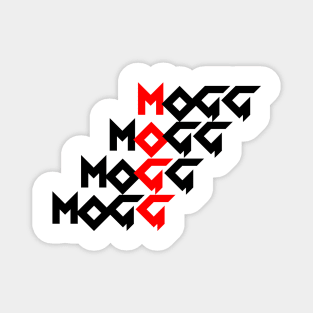 MOGG on white Magnet