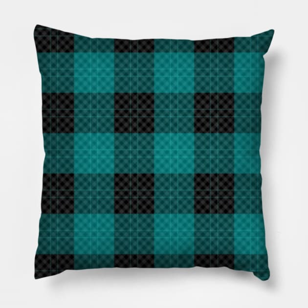 tartan pattern Pillow by WitchyAesthetics