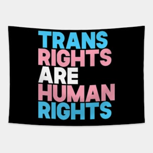 Trans Right are Human Rights Transgender LGBTQ Pride Tapestry