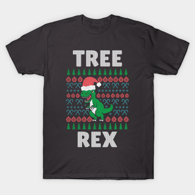 Discover Tree Rex - Funny Christmas Dinosaur - Tree Rex Christmas Tree Funny - T-Shirt