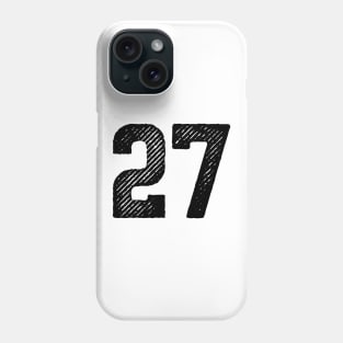 Rough Number 27 Phone Case