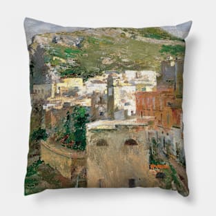 Capri by Theodore Robinson Pillow