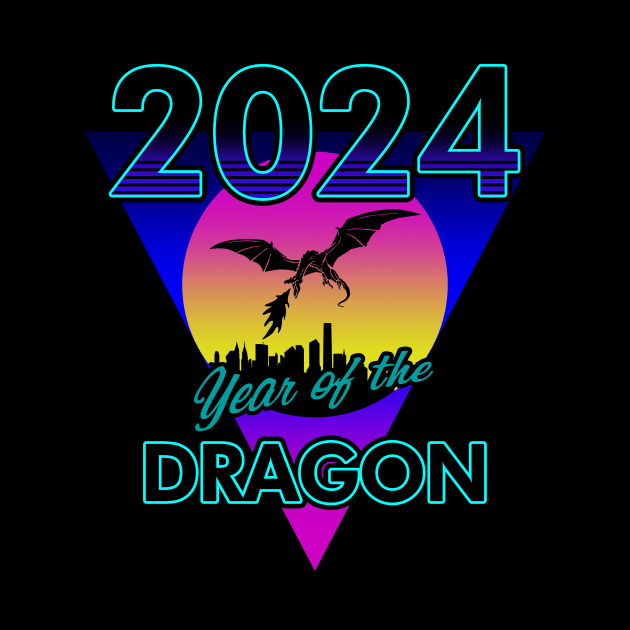 2024 New Year Of The Dragon 80's Inspired New Year Meme by Originals By Boggs
