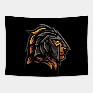 golden gladiator lion Tapestry