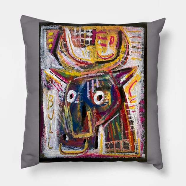 BUll Pillow by Daria Kusto