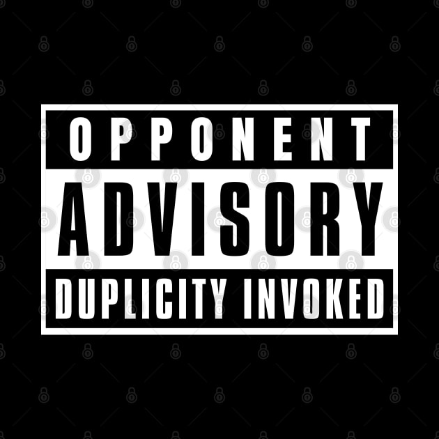 Opponent Advisory Duplicity Invoked | DnD Cleric Class Print by DungeonDesigns