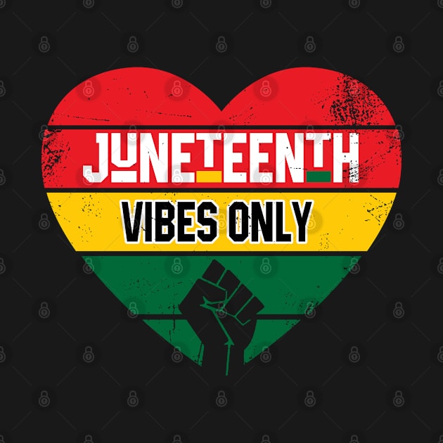 Juneteenth Heart Vibes Only by MilotheCorgi