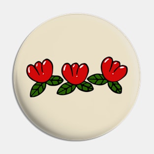 3 shiny tulips Pin