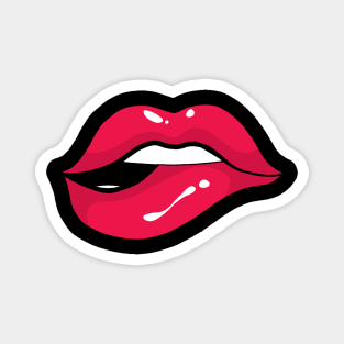 RED LIPS KISS Magnet